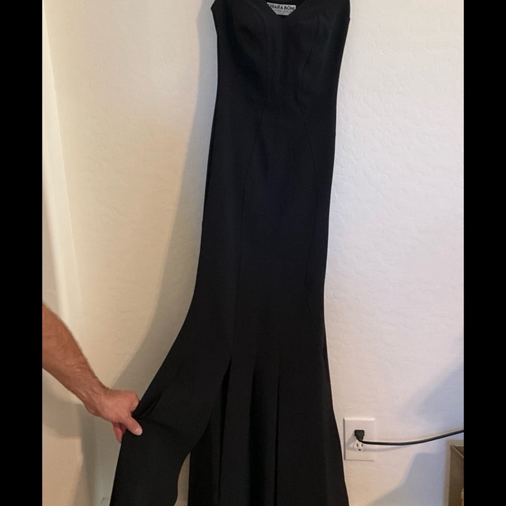 Chiara Boni La Petite Robe sleeveless black slit skirt maxi Dress, XS (38) - Picture 9 of 13